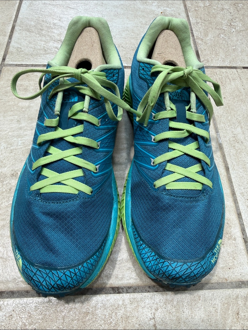 The North Face Women's Tephra Trail Shoes - Teal and Lime